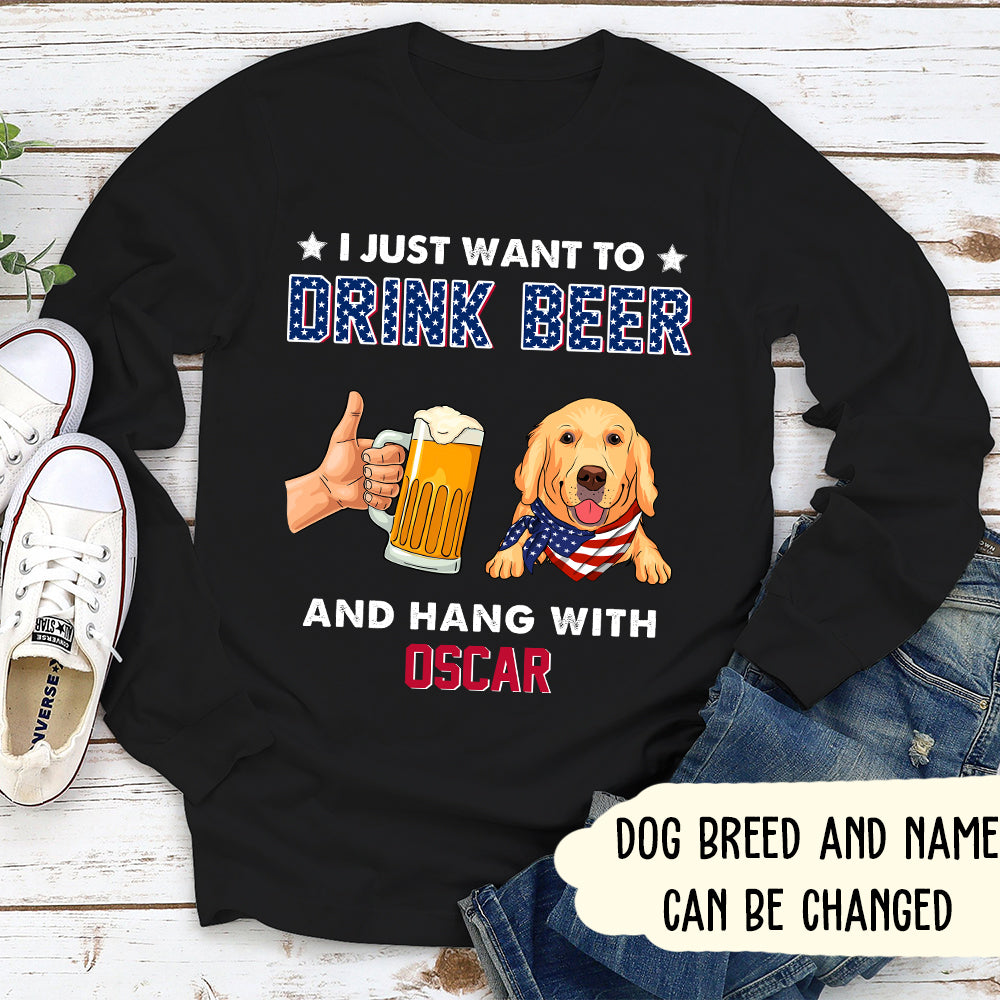 Drink Beer - Personalized Custom Long Sleeve T-shirt
