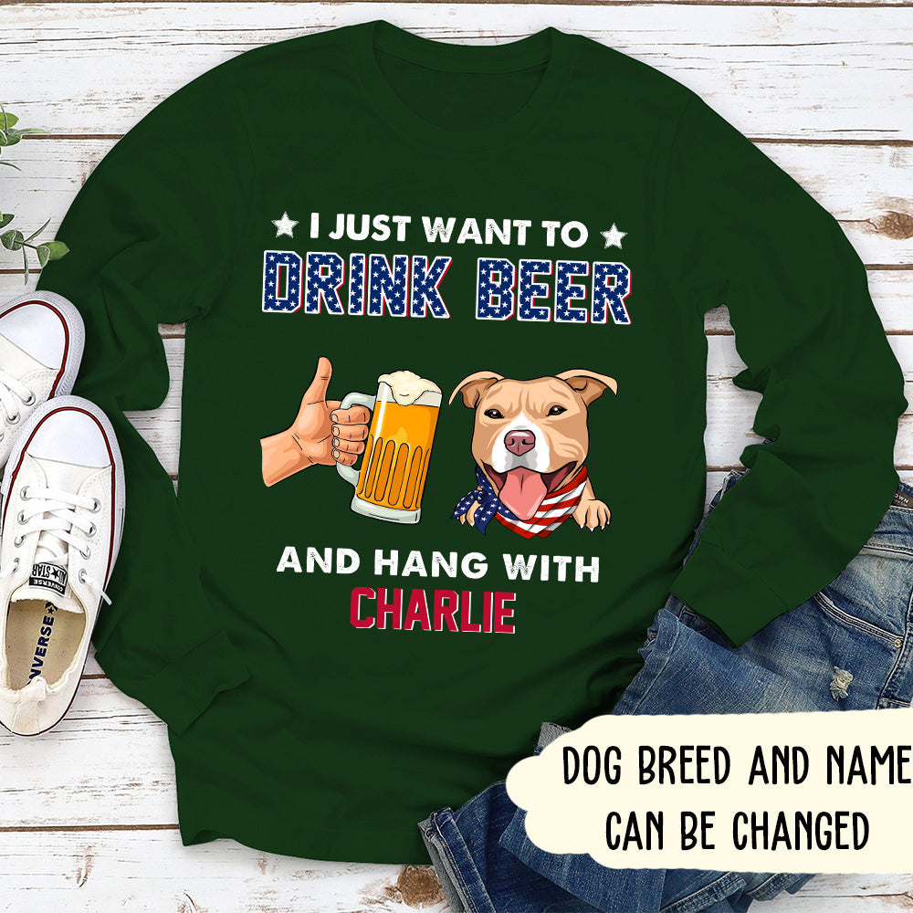 Drink Beer - Personalized Custom Long Sleeve T-shirt