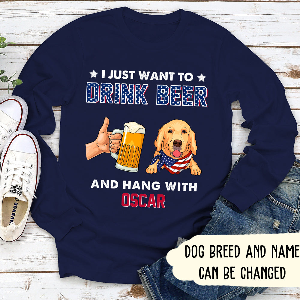 Drink Beer - Personalized Custom Long Sleeve T-shirt