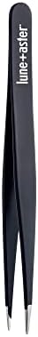 Lune+Aster Point Tweezer - Stainless steel point tweezer for at-home brow touch ups and removal of ingrown or baby-fine hairs.