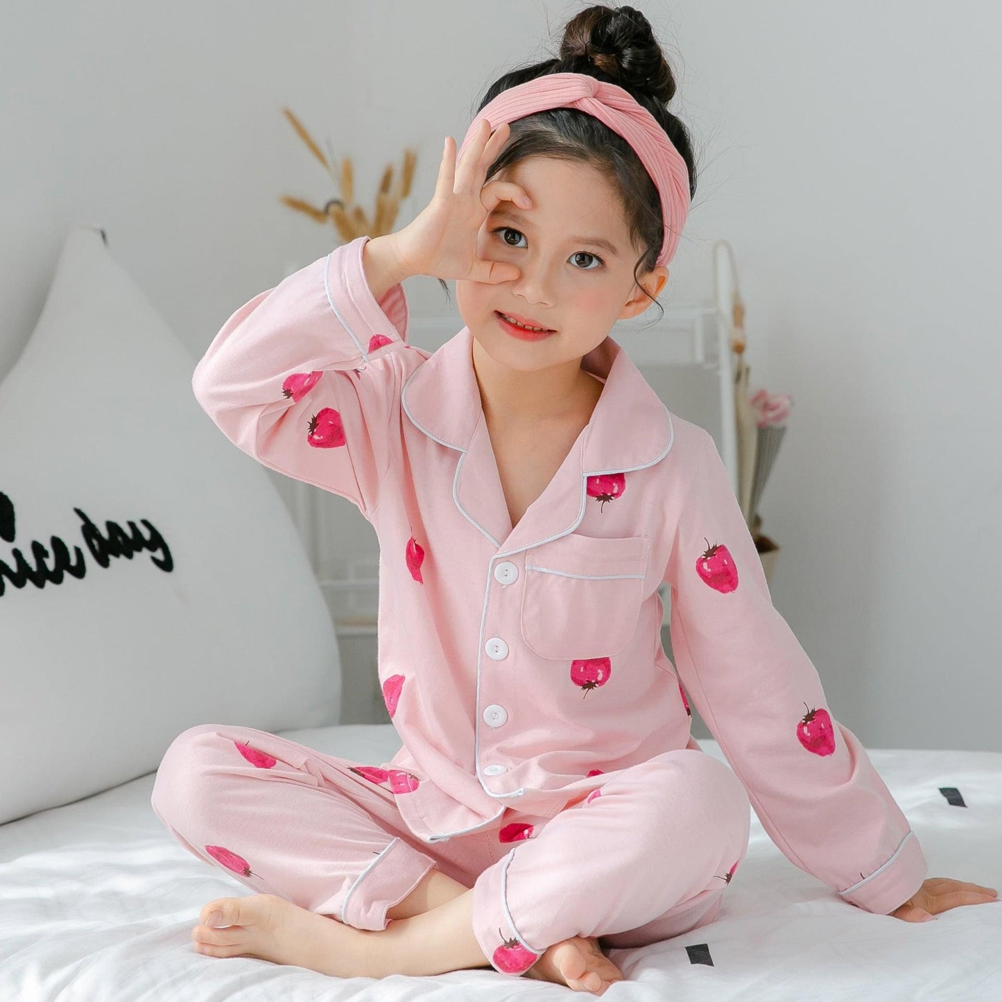 Cotton Striped Pajamas for Kids