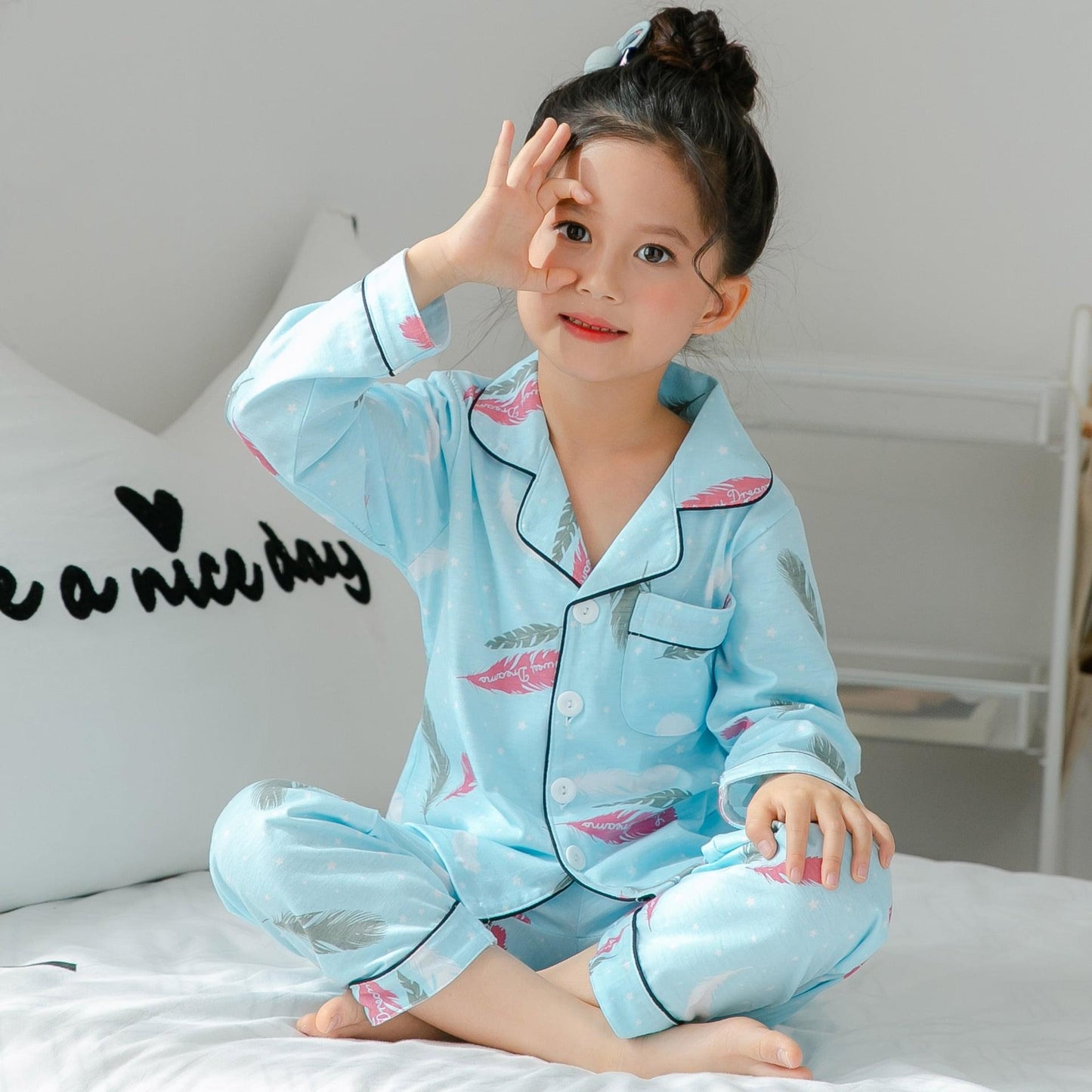 Cotton Striped Pajamas for Kids
