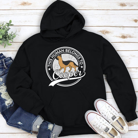 Human Belongs To Dog - Personalized Custom Hoodie