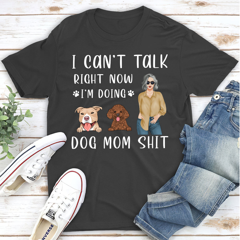 Doing Dog Mom - Personalized Custom Unisex T-shirt