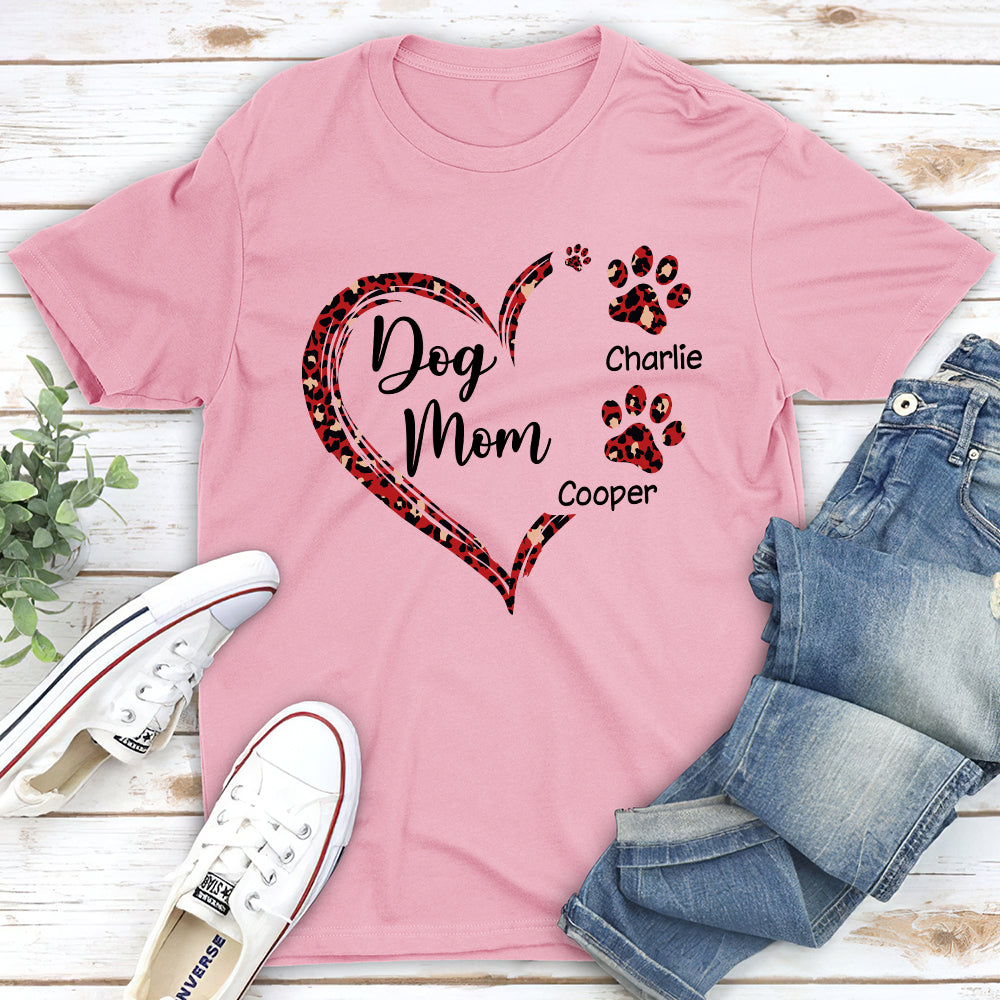 Dog Mom - Personalized Custom Unisex T-shirt