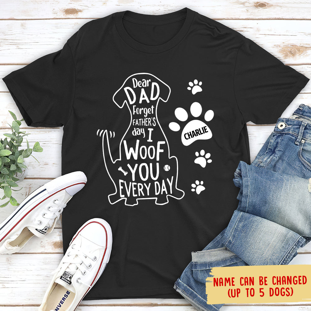 I Woof You Dad - Personalized Custom Unisex T-shirt