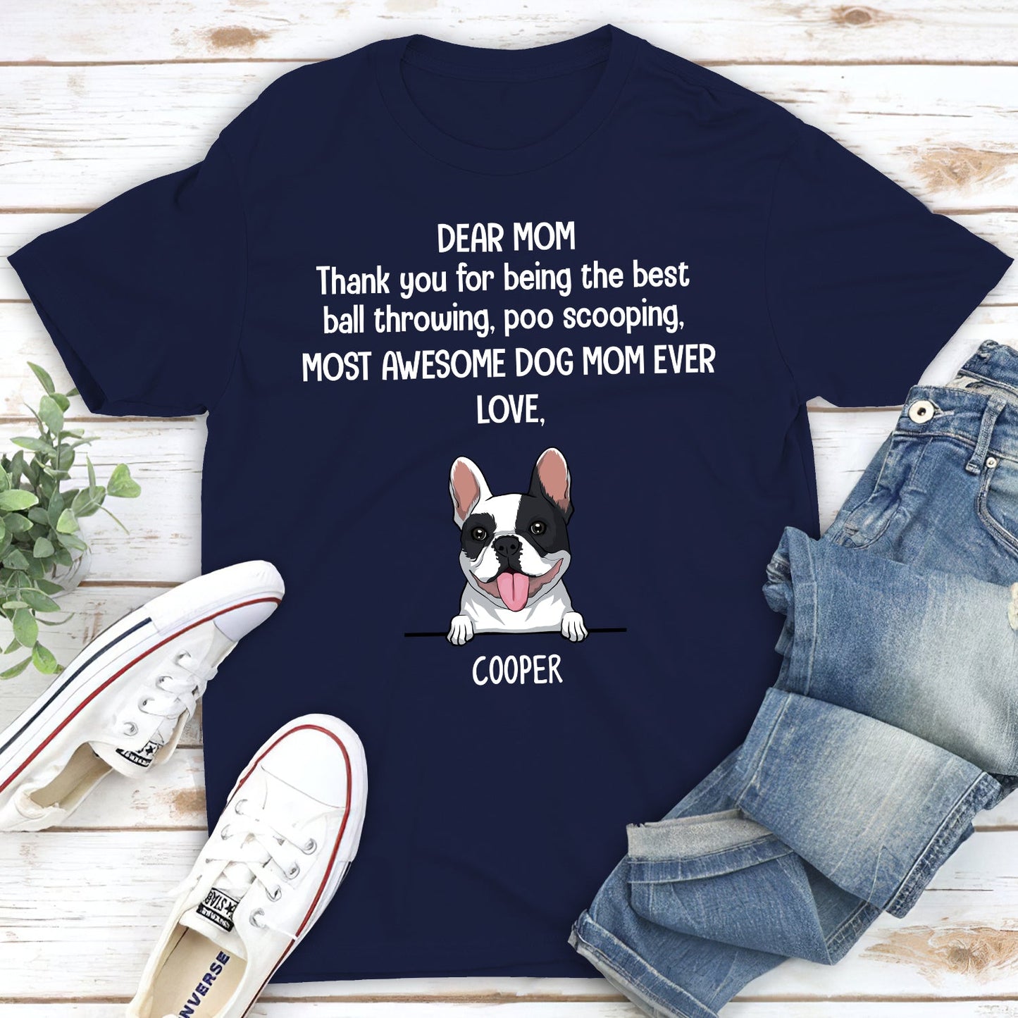 Most Awesome Dog Dad/Mom - Personalized Custom Unisex T-shirt