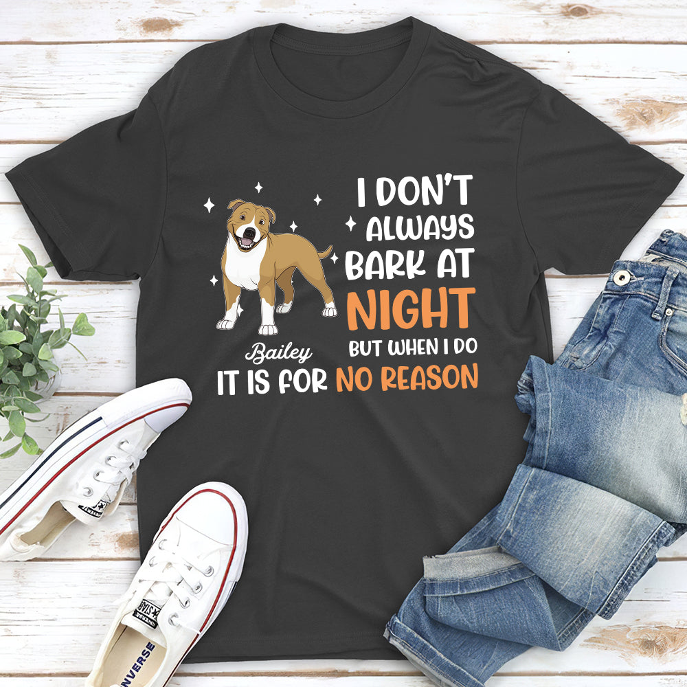 Bark At Night - Personalized Custom Unisex T-shirt