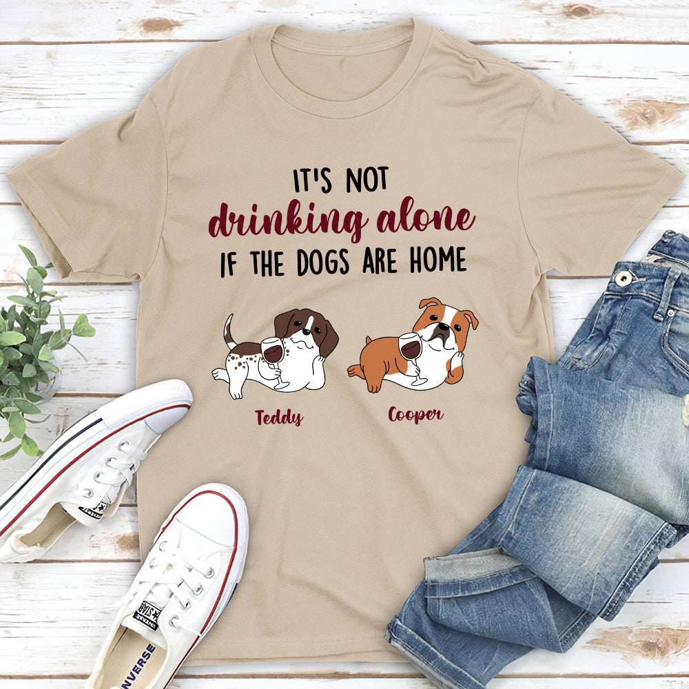 Dogs And Wine 2 - Personalized Custom Unisex T-shirt