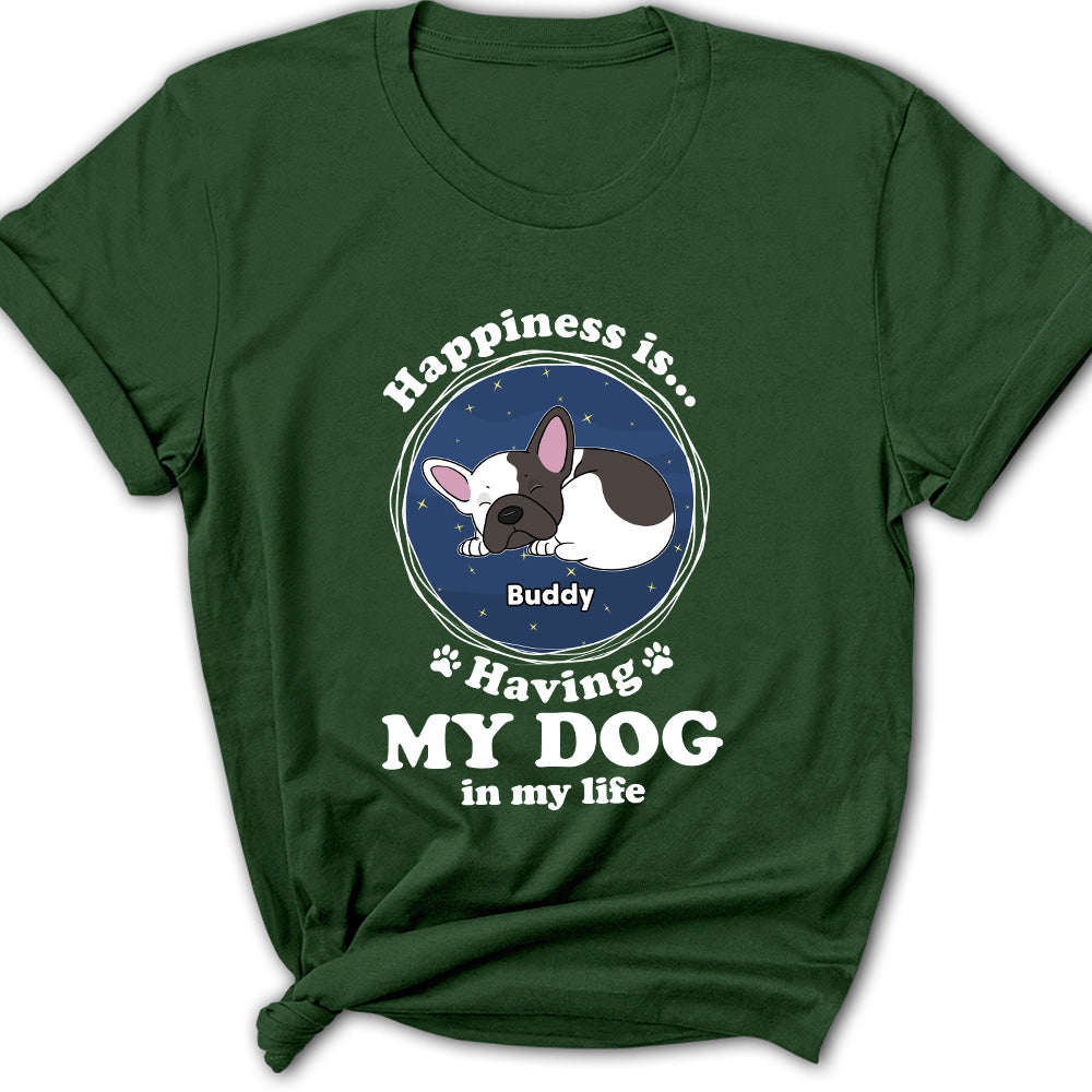 Real Happiness Is - Personalized Custom Women's T-shirt