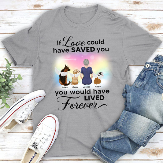 If Love Could Saved You Memorial- Personalized Custom Unisex T-shirt