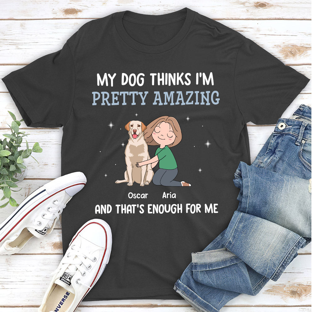 My Dog Thinks - Personalized Custom Unisex T-shirt