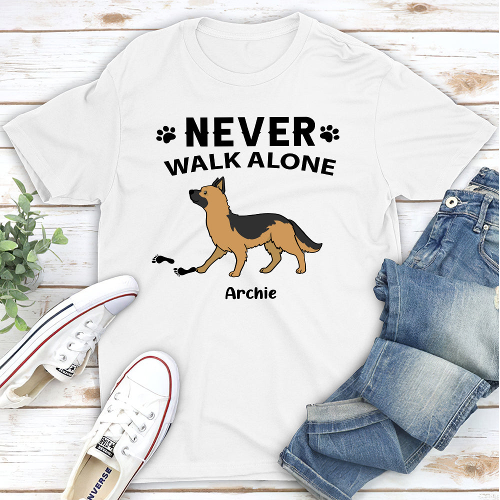 Never Alone - Personalized Custom Unisex T-shirt
