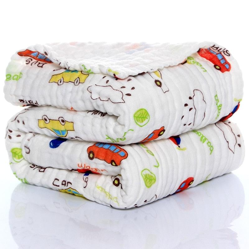 Heavenly Hugs Organic 6-Layer Baby Swaddle Muslin Blanket