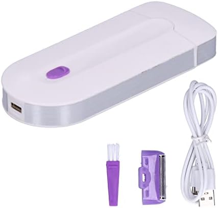 Electric Epilator, Household Blue Light Painless Shaver Unisex USB Charging Induction Body Razor for Bikini Legs Armpit Face