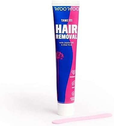 WooWoo - Tame It! In-Shower Natural Hair Removal Depilatory Cream | No Irritation Vegan Hair Remover For Sensitive Skin - Legs, Bikini, Intimate Areas (1.7 oz | 50 ml)