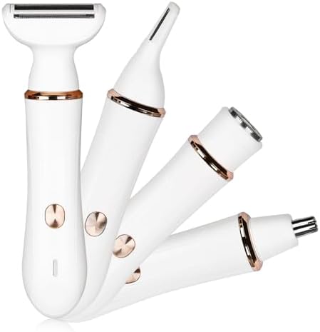 Kadden Electric Shaver for Women - Versatile 4-in-1 Multifunction Razor for Women, Ideal for Legs, Bikini Area, and Facial Hair Removal (B)