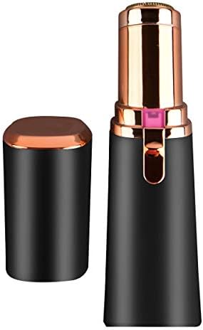 Vivitar PG-V027-BLK LED Light Painless Hair Remover, Portable And Compact Trimmer Shaver, Easy Storage And Is Travel-Friendly With Built-In LED Light For Chin Hair And Cheek Hair, Black