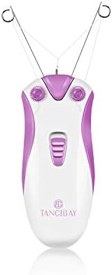 TANGIBAY Facial Threading Hair Removal and Cotton Thread Face Epilator for Women and Ladies, Electric Cordless and Rechargeable (Rose Purple)
