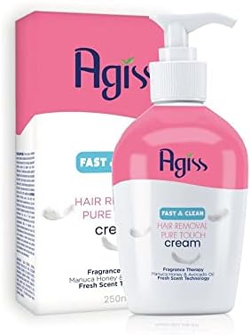 VHD Agiss Hair Removal Cream – for Women & Men, Manuka Honey and Avocado Oil, Full Body Hair Removal, Pure Touch, Fragrance Therapy, Fast & Clean Hair Remover, Hair Removal Cream for ALL Skin Types &