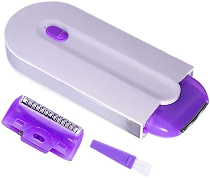 USB Rechargeable Painless Hair Removal Kit, Dual Use Women Hair Removal Tools, Laser Touch Epilator Women, Induction Body Shaver for Bikini Legs (purple(US)*2)