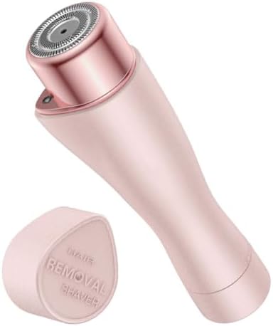 Facial Hair Remover for Women Painless Hair Remover Shaver Razor for Peach Fuzz Chin Cheek Upper Lip Built-in LED Light