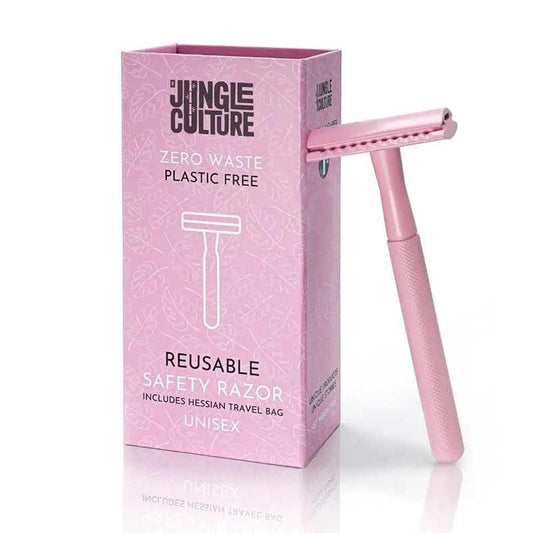 Jungle Culture Reusable Safety Razor - Rose Pink