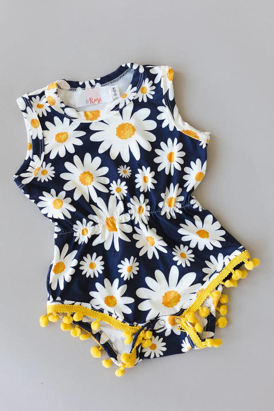 Mila & Rose- Daisy for You Pom Pom Romper