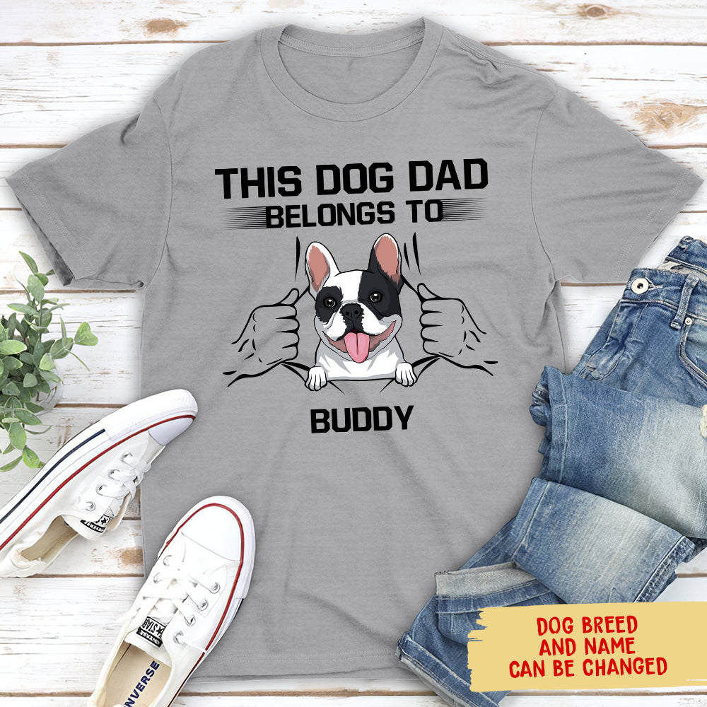 Dog Dad Belong - Personalized Custom Unisex T-shirt