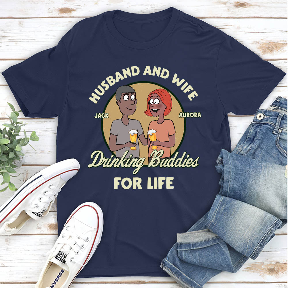 Drinking Buddies - Personalized Custom Unisex T-shirt
