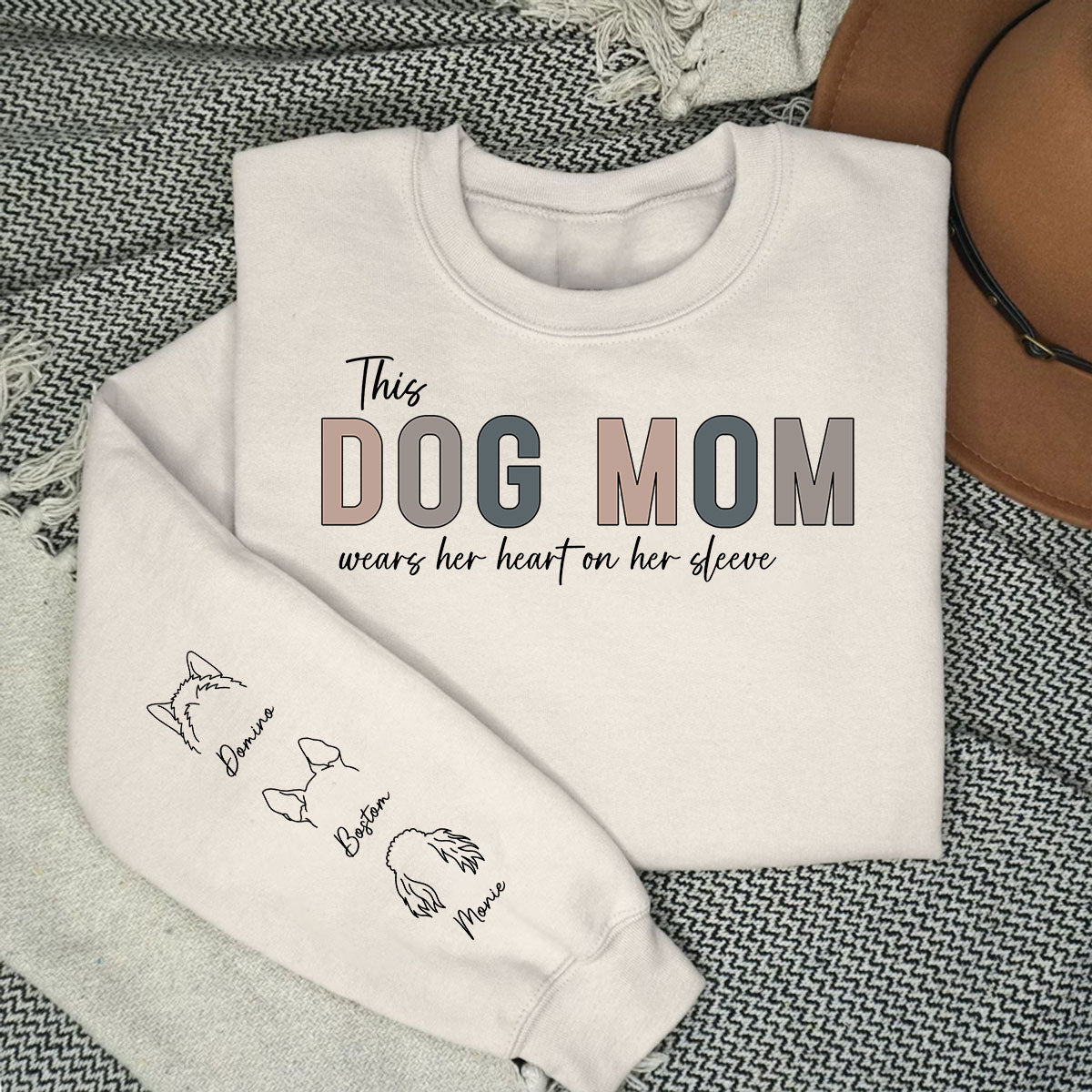 This Dog Mom - Personalized Custom Long Sleeve T-shirt