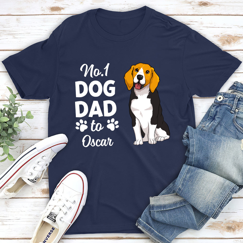 No.1 Dog Mom/Dad - Personalized Custom Unisex T-shirt