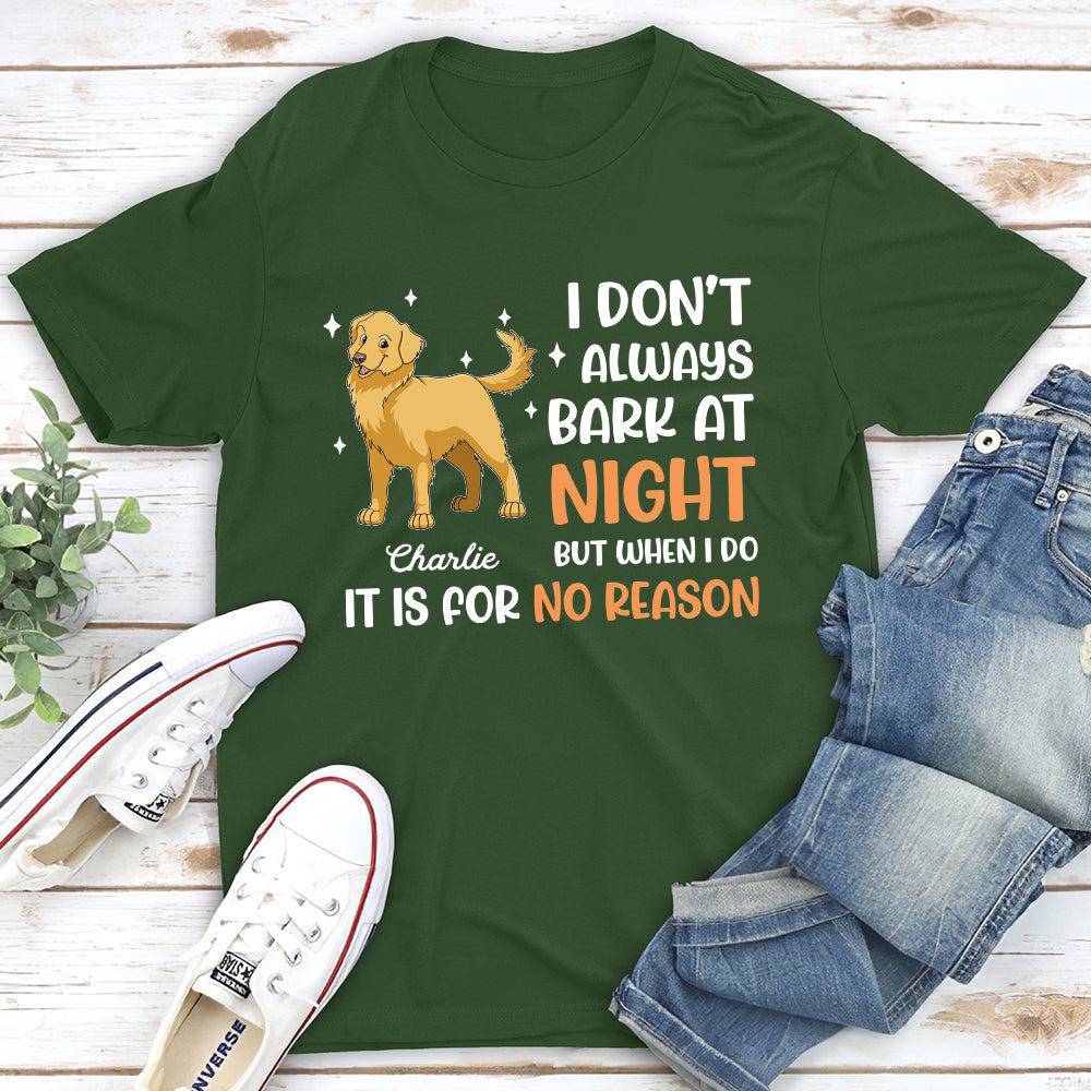 Bark At Night - Personalized Custom Unisex T-shirt