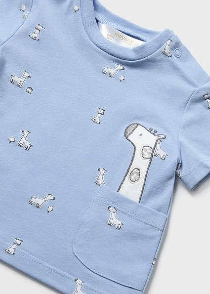 4 PC Boys Playset Giraffe Blue