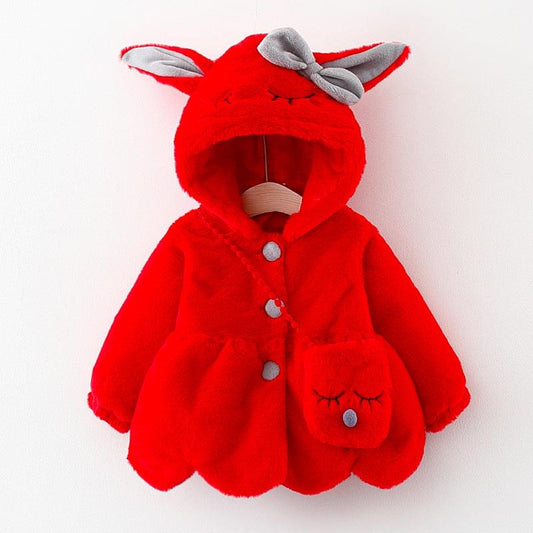 Furry Friends Hooded Coat - Keep Your Little One Cozy in Style