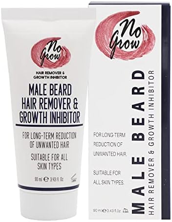 NoGrow - Permanent Hair Removal for All Hair & Skin Colors | Laser Hair Removal in a Tube | Hair Growth Inhibitor (Male Beard)