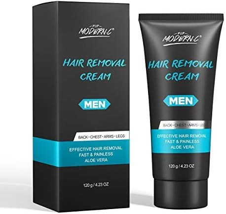 Men Hair Removal Cream Natural Painless Hair Remove Skin friendly Fast And Effective Hair Remover Aloe Vera Depilatory Cream For Men back shoulder chest abdomen arms armpits and legs gifts