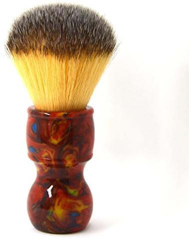 CSB Red Resin Handle Synthetic Fibre Shaving Brush Vegan Beard Shaving Tools