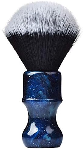 Je&Co Luxury Synthetic Shaving Brush With Aesthetic Resin Handle, 24mm Extra Dense Knot