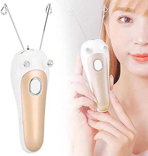 Electric Threading Epilator Face Threading Epilator Body Threading Epilator Body Threading Epilator Electric Facial Hair Remover Electric Hair Remover Threading Pull Surface Device[Gold]