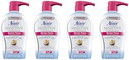 Nair Shower Power Sensitive with Coconut Oil (Pack of 4)