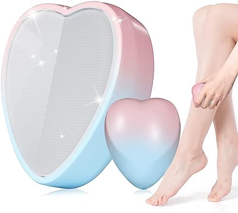 Crystal Hair Eraser for Women, ONUEMP Crystal Hair Remover Stone, Magic Hair Eraser Hair Removal Device, Painless Exfoliation Shaving Stone Crystal Shaver for Arms Legs - Reusable & Washable Epilator