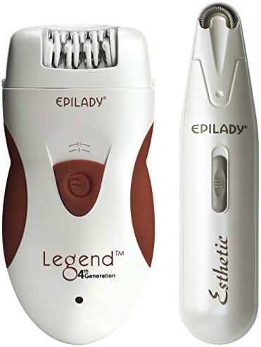 Epilady Hair Removal Device Bundle | Legend Series 2 – Rechargeable Hair Remover for Women | Epi-Wand – Facial Hair Removal for Women | Epilator for Women and Peach Fuzz Remover for Women