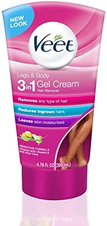 Veet Legs & Body 3 in 1 Gel Cream, 6.78 oz (Pack of 2)