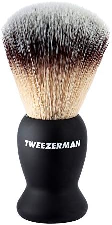 Tweezerman G.E.A.R. Deluxe Shaving Brush Model No. 28011-MG, Black