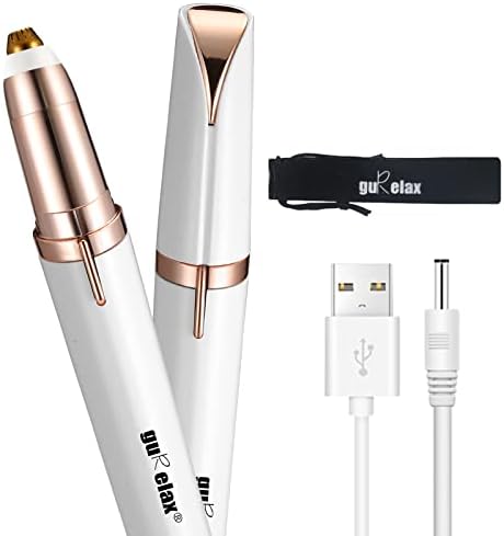 gurelax Eyebrow Hair Remover Rechargeable Eyebrow Trimmer for Women Painless Precision Brows Eyebrow Hair Remover New Generation Brow Trimmer Tool Suitable for Face Lips Nose Perfect Brows Epilator