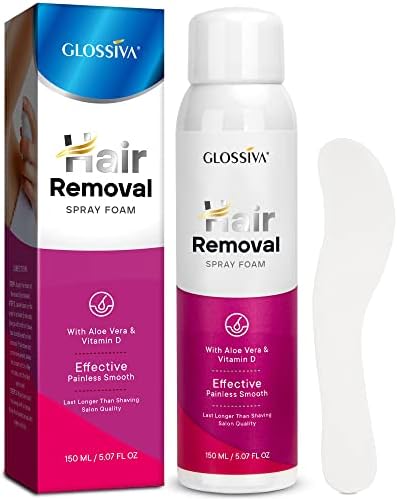 Hair Removal Spray Foam -Hair Removal Cream - Formula with Aloe Vera & Vitamin E - Effective, Painless, Flawless, Smooth Depilatory Cream for Women and Men