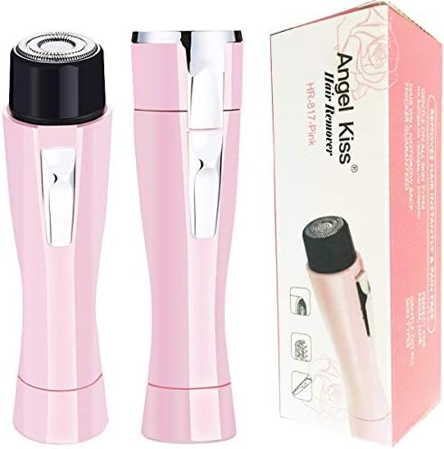 Facial Hair Removal for Women, Angel Kiss Women's Face Painless Hair Remover Shaver (Pink)