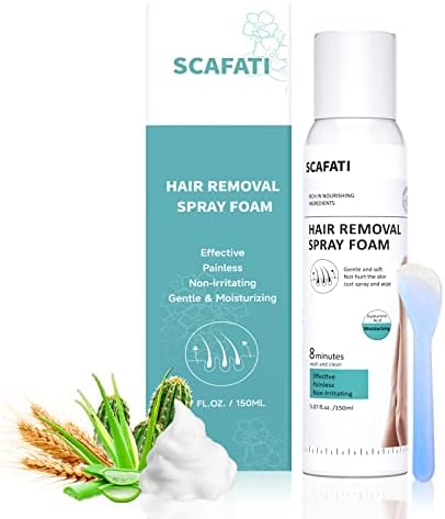 Hair Removal Spray, Hair Removal Cream for Women and Men, Effective & Painless Boby Bikini Legs Intimate Hair Removal Spray Foam, Safe Hair Depilatory Cream Non-Irritating & Fresh Fragrance (1 Pack)