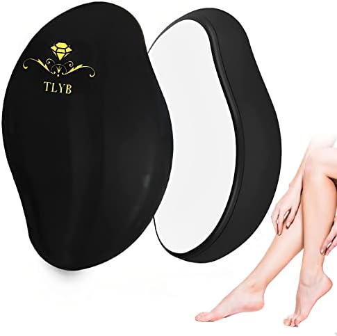 Hair Remover for Women and Men, Crystal Hair Remover for Arms Legs, and Back Hair, Hair Eraser Easy to use Reusable & Washable Hair Eraser in Matt Black Color